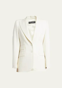 Dolce&GabbanaPeak Lapel Stretch Blazer