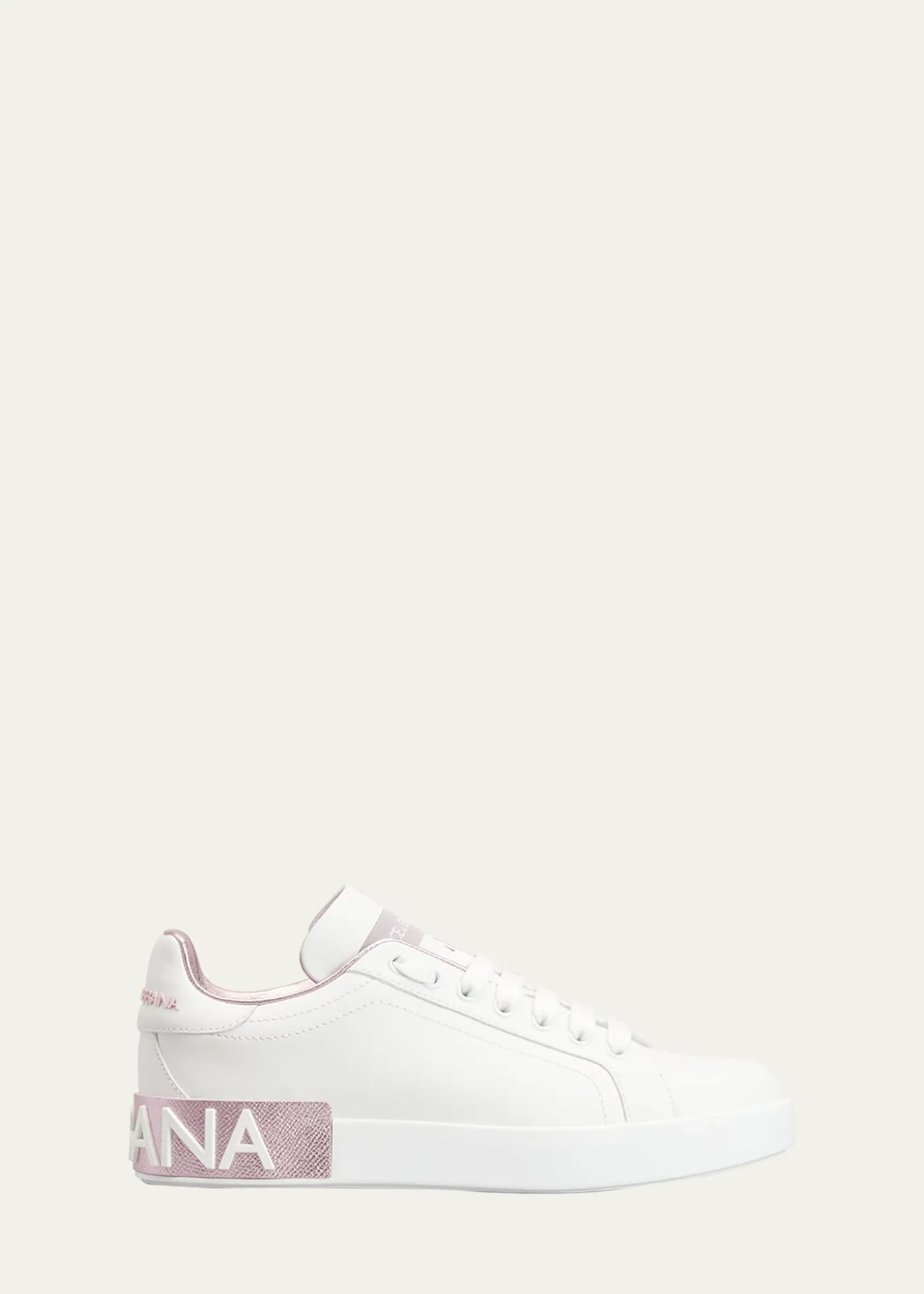 Dolce&GabbanaPortofino Bicolor Logo Low-Top Sneakers