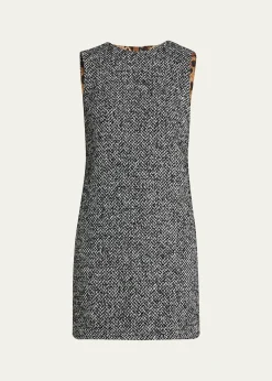 Dolce&GabbanaTweed Sleeveless Mini Dress
