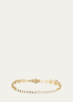 Dries Criel18k Yellow Gold Diamond Flow Bond Bracelet