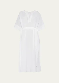 EresBibi Belted Kaftan Maxi Dress