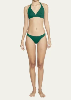 EresFripon Solid Low-Rise Hipster Bikini Bottoms