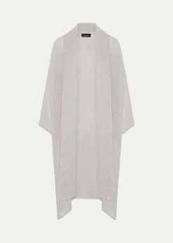 EskandarWide A-Line Scrunch Shawl Collar Jacket - Very Long