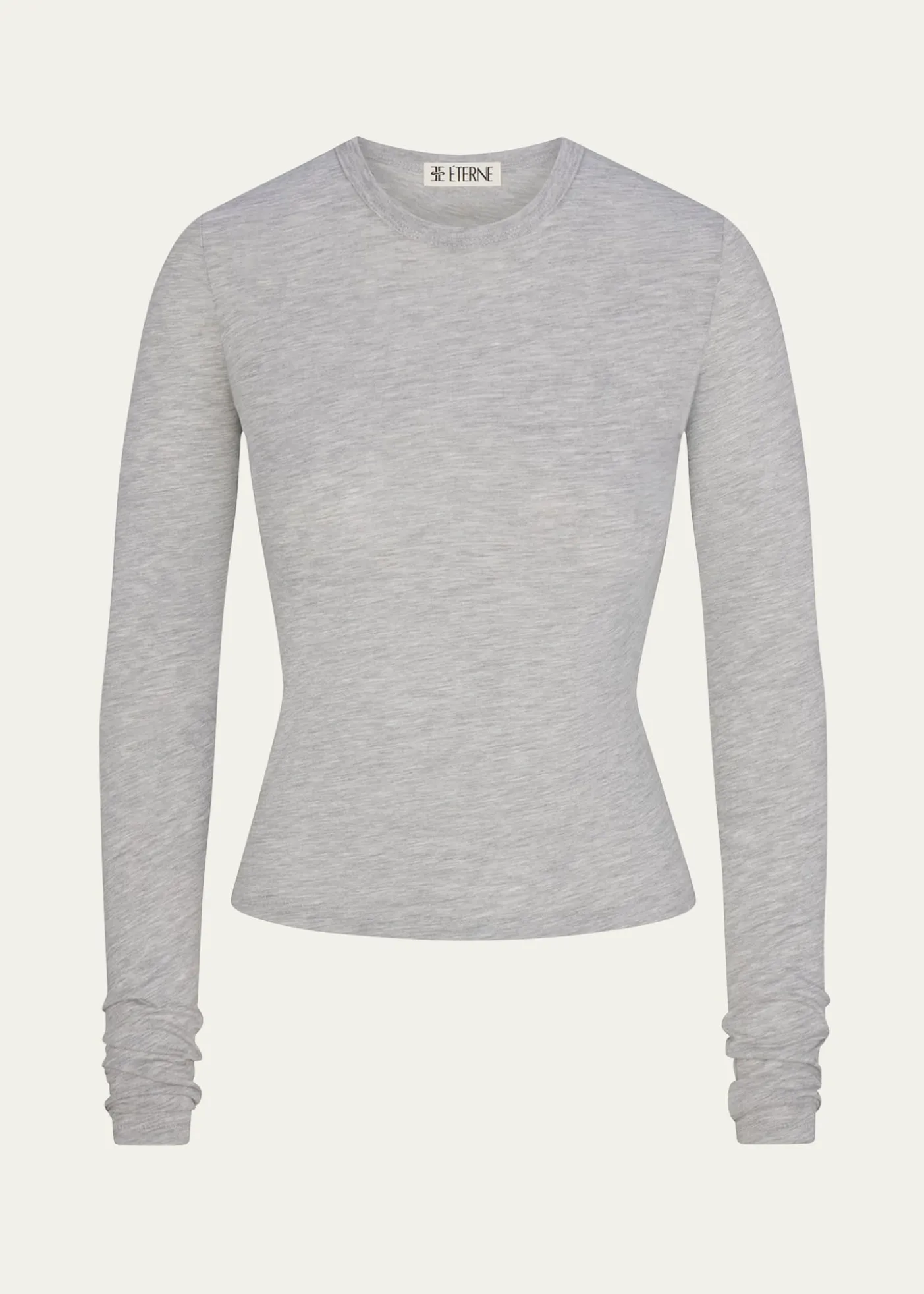 EterneFitted Crewneck Long-Sleeve T-Shirt