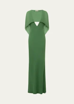 Et OchsReese Draped Cutout Mermaid Gown