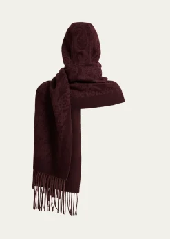 EtroHooded Paisley Wool Scarf