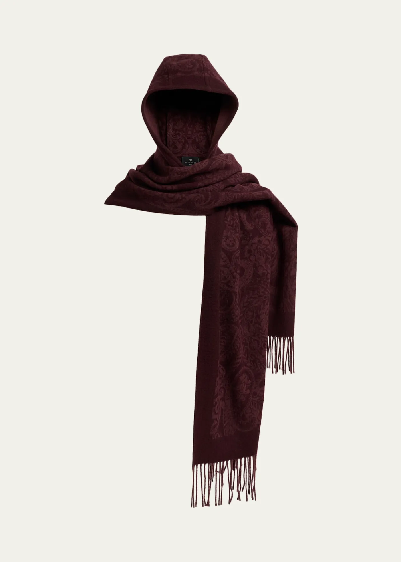 EtroHooded Paisley Wool Scarf
