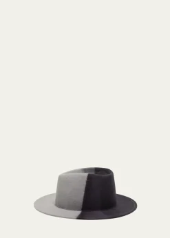 Eugenia KimBlaine Color Block Wool Fedora Hat