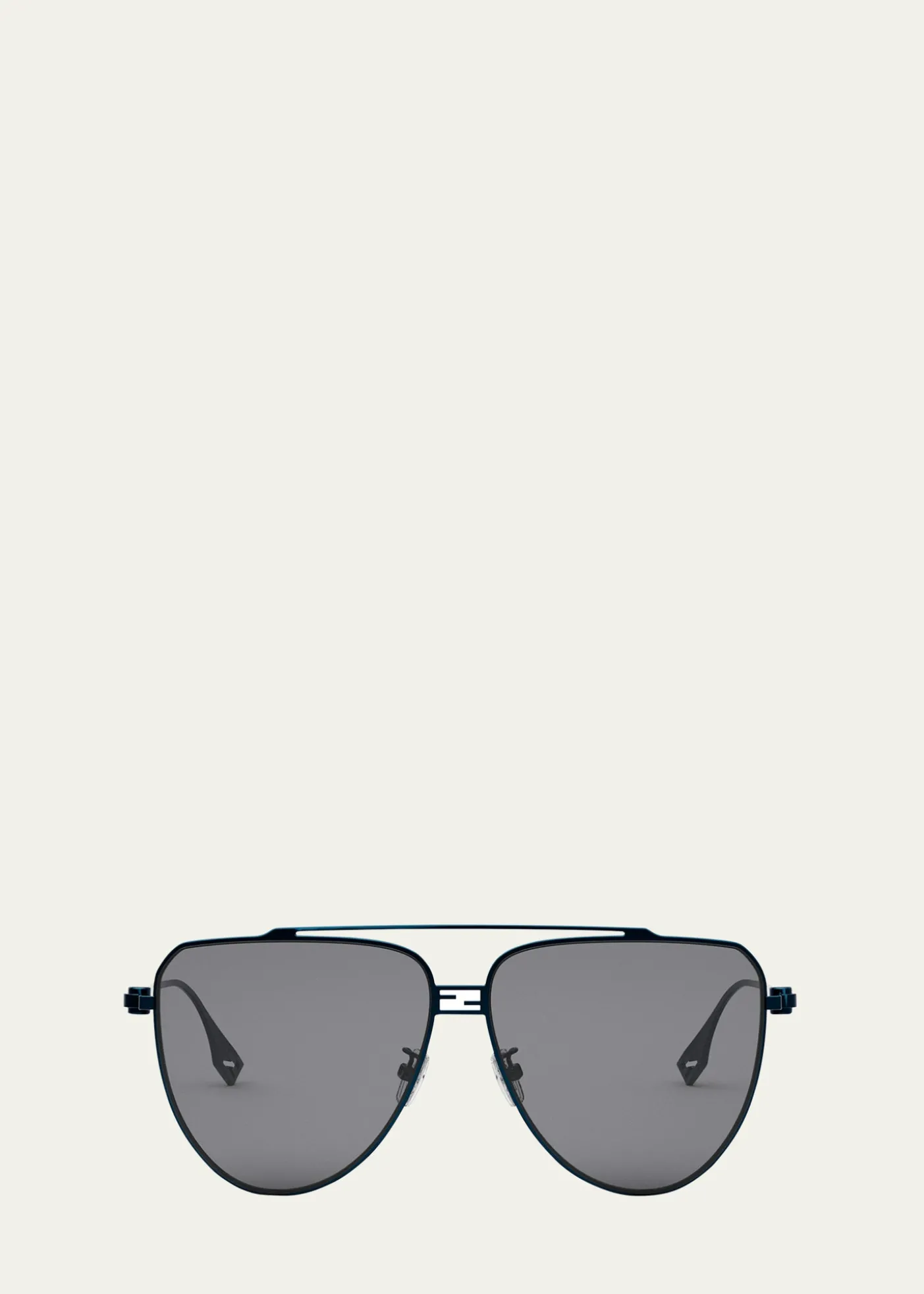 FendiBaguette Metal Pilot Sunglasses