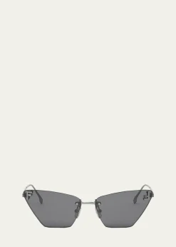 FendiFE4160US Cat-Eye Crystalized Logo Sunglasses