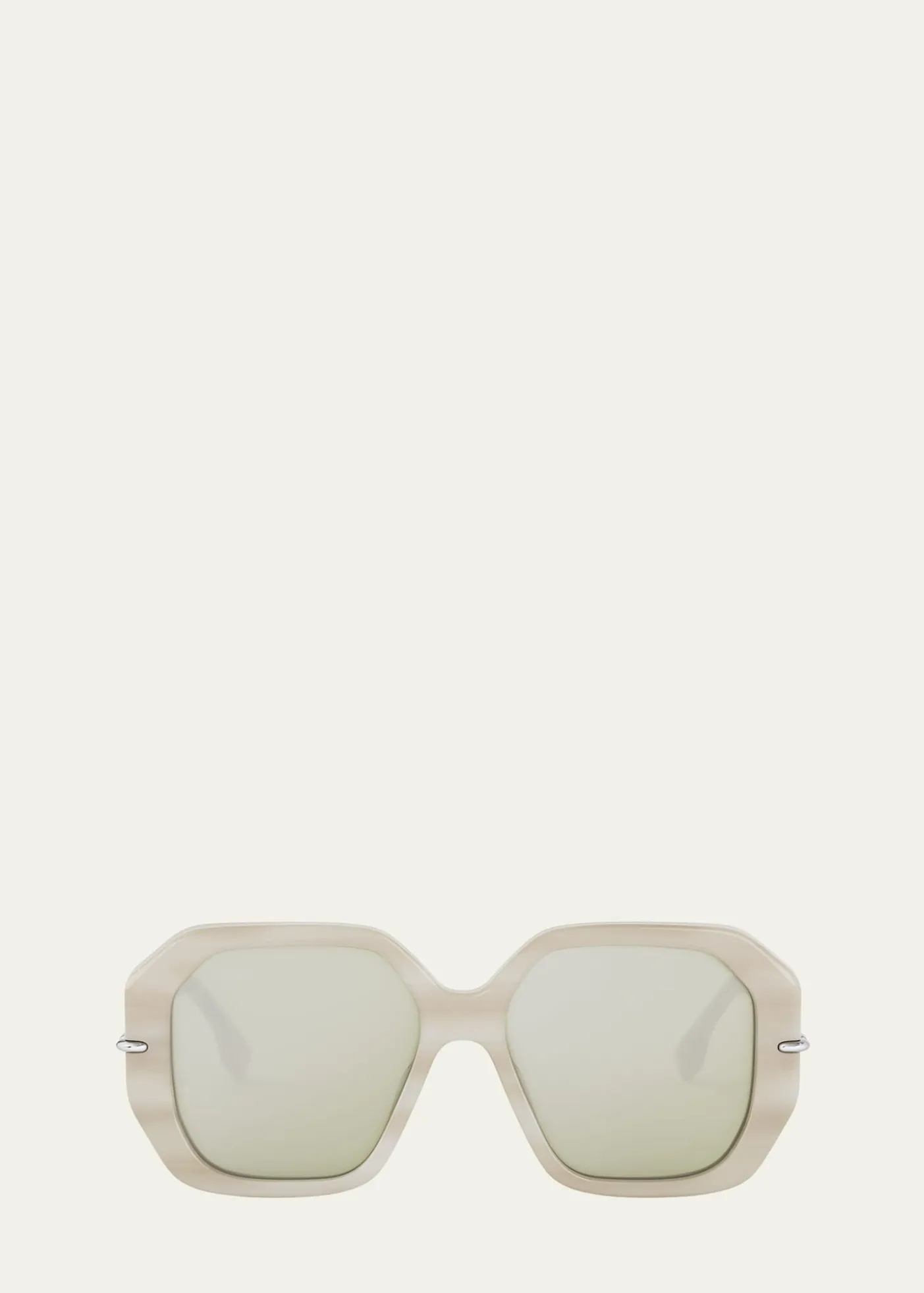 FendiSelleria Square Acetate Sunglasses