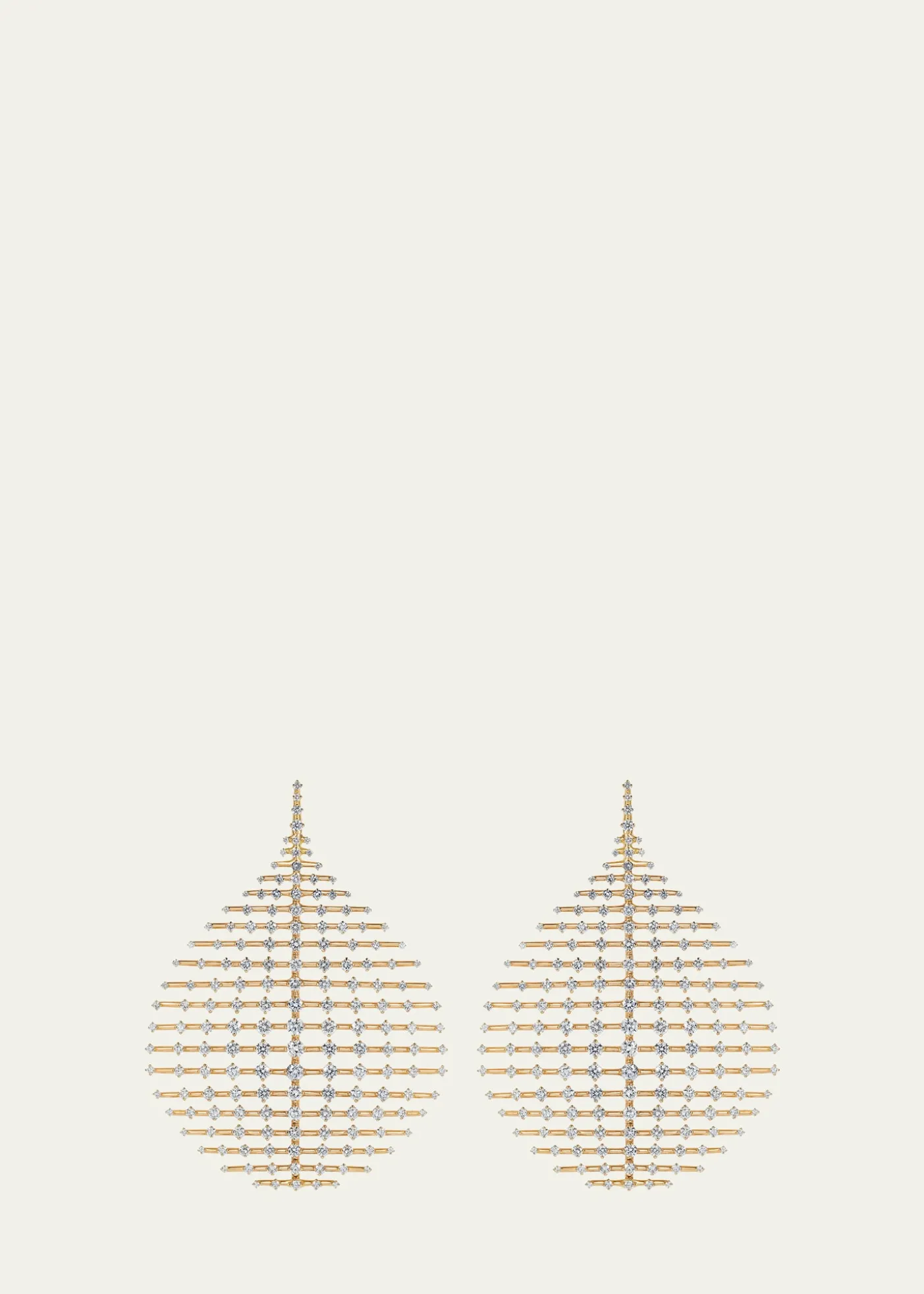 Fernando Jorge18K Yellow Gold Disco Earrings with Diamonds
