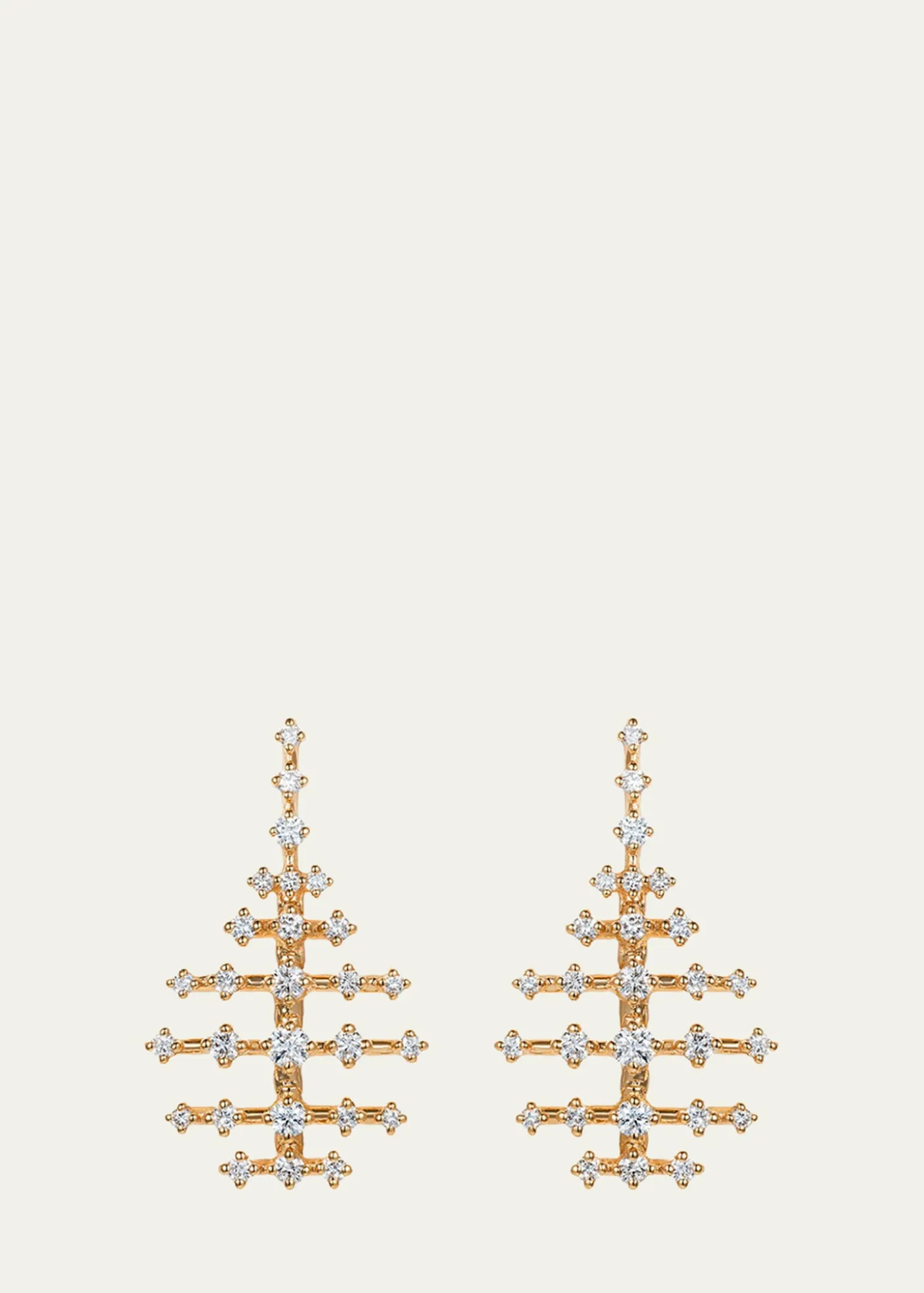 Fernando Jorge18K Yellow Gold Mini Disco Earrings with Diamonds