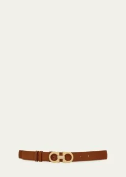 FerragamoDonna Suede Double Gancini Belt