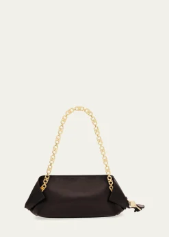 FerragamoScarf Smooth Leather Gancio Shoulder Bag