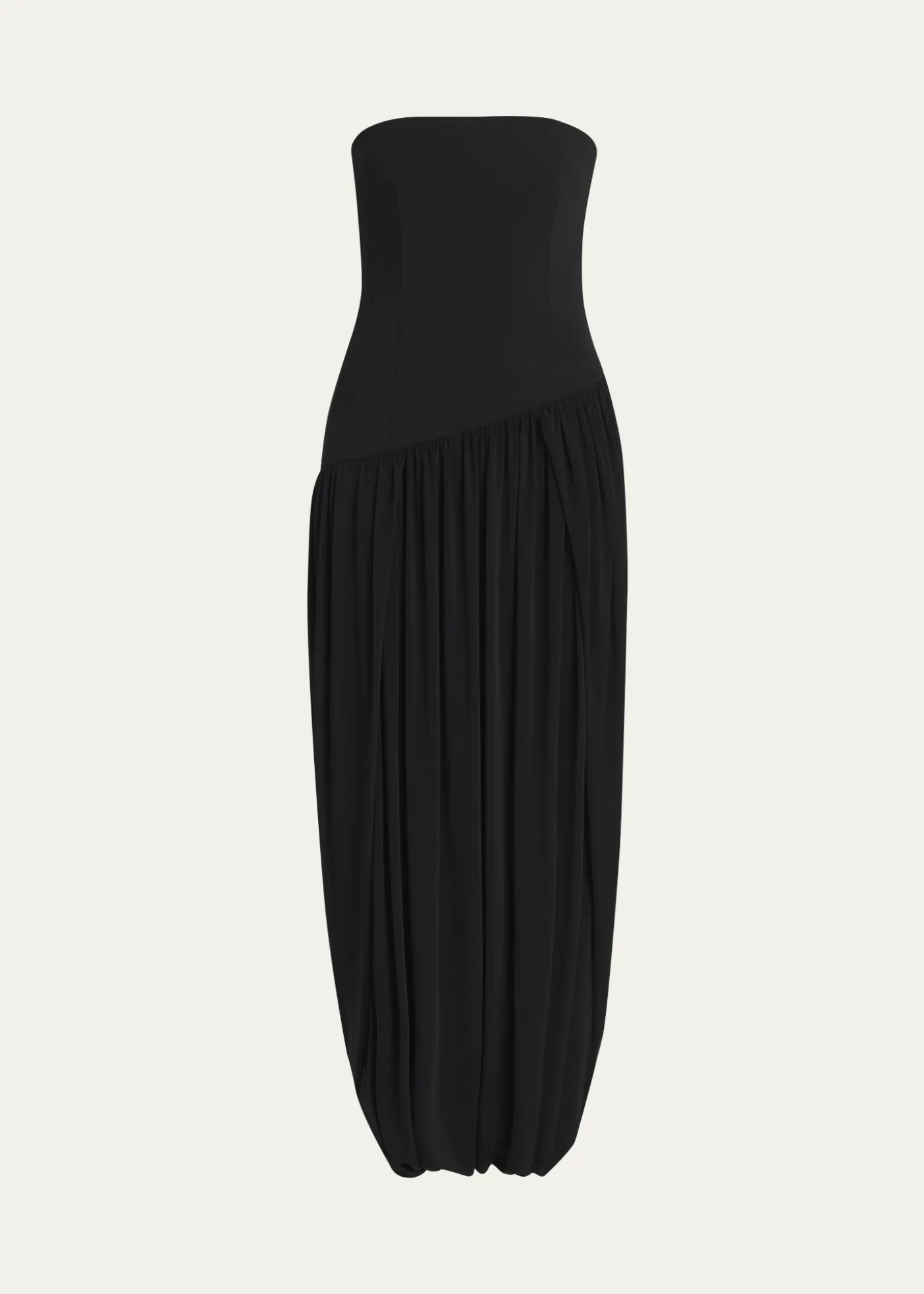 FerragamoStrapless Drop-Waist Bubble Evening Gown