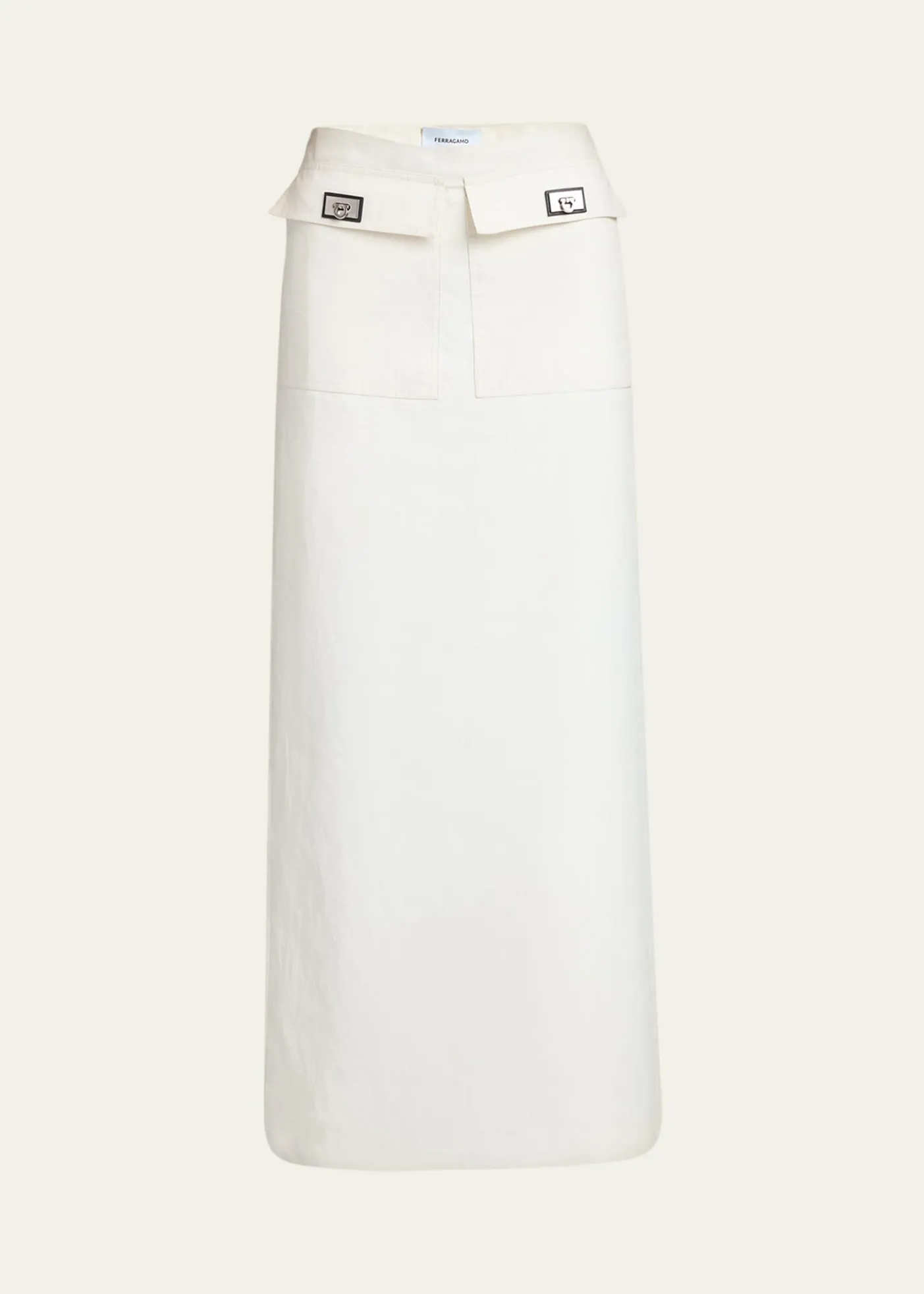 FerragamoTurn-Lock Pocket Maxi Skirt