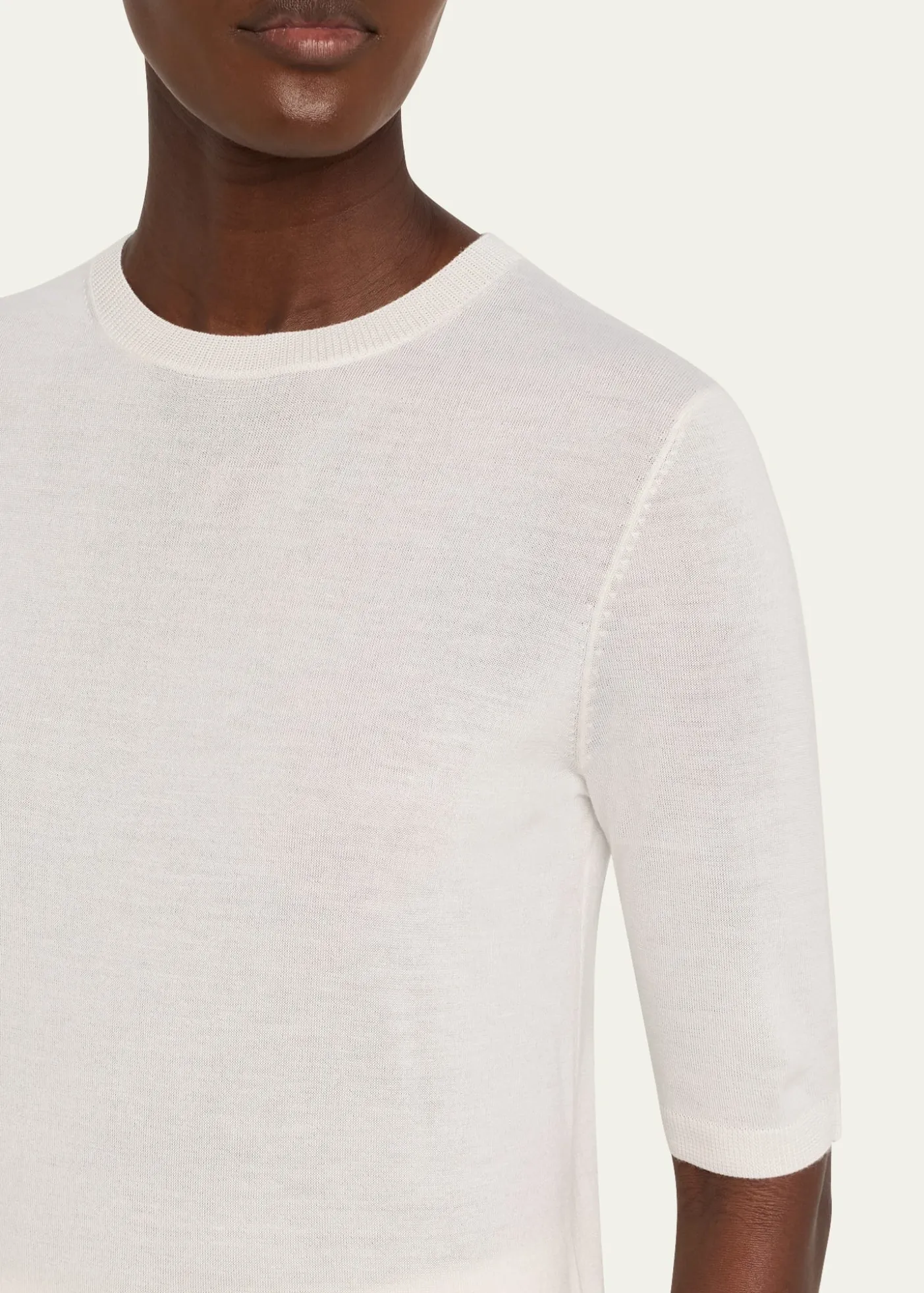 Gabriela HearstBrunner Short-Sleeve Cashmere-Silk T-Shirt
