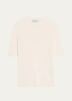 Gabriela HearstBrunner Short-Sleeve Cashmere-Silk T-Shirt