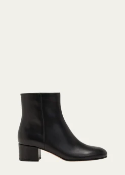 Gianvito RossiLeather Zip Ankle Booties