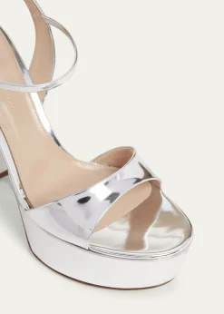 Gianvito RossiMetallic Ankle-Strap Platform Sandals