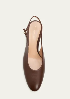 Gianvito Rossi45mm Leather Slingback Pumps