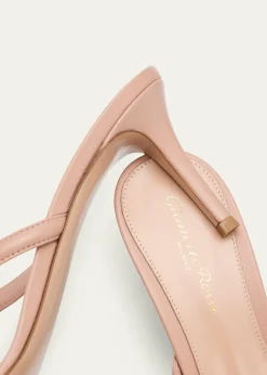 Gianvito Rossi70mm Nappa Leather Thong Sandals