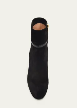 Gianvito Rossi70mm Suede and Leather Ankle Boots