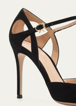 Gianvito Rossi95mm Suede Pointed-Toe Pumps