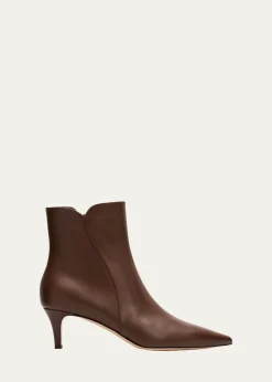 Gianvito Rossi55mm Vitello Leather Ankle Boots
