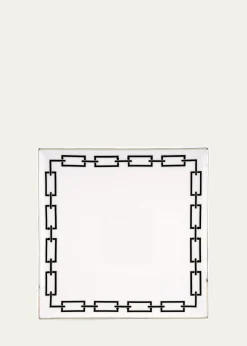 GINORI 1735Catene Black Squared Plate