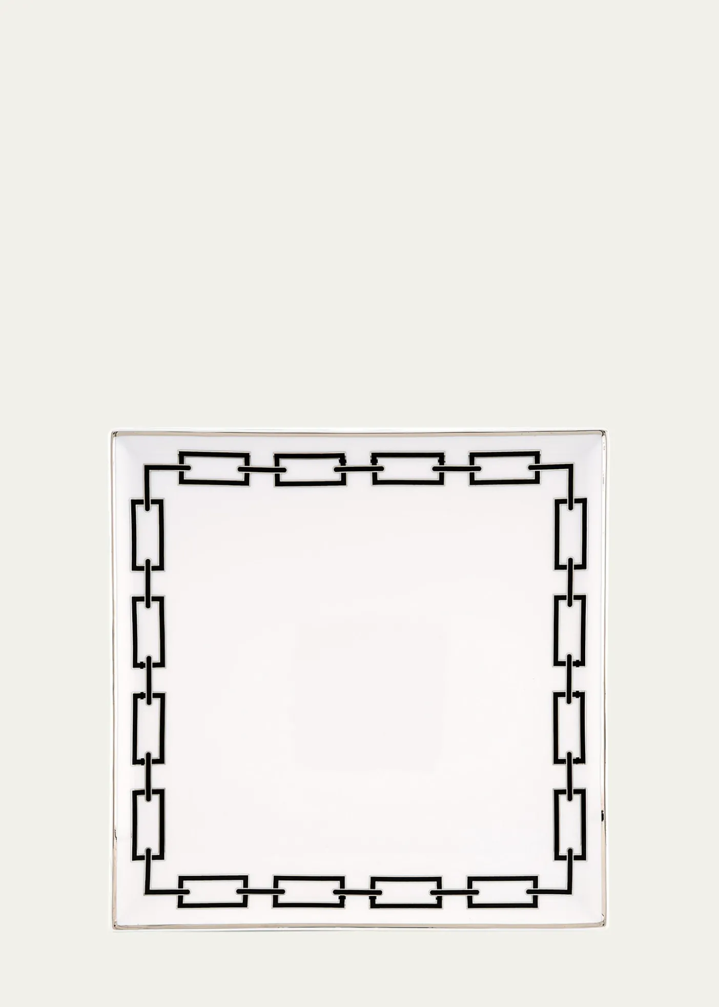 GINORI 1735Catene Black Squared Plate
