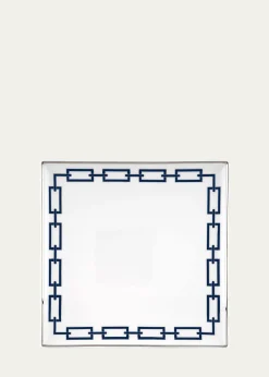 GINORI 1735Catene Blue Squared Plate