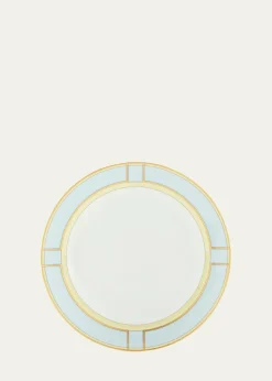 GINORI 1735Diva Colonna Flat Plate, Celeste