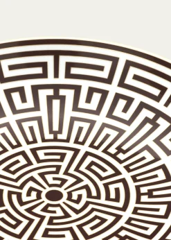 GINORI 1735Labirinto Ebano Charger Plate, Venezia Shape