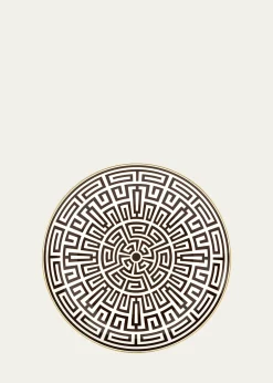 GINORI 1735Labirinto Ebano Charger Plate, Venezia Shape