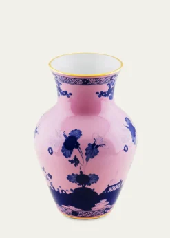 GINORI 1735Oriente Italiano Azalea Ming Vase, 9.8
