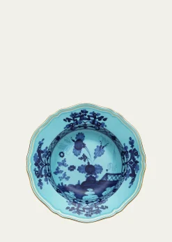 GINORI 1735Oriente Italiano Rim Soup Plate, Iris