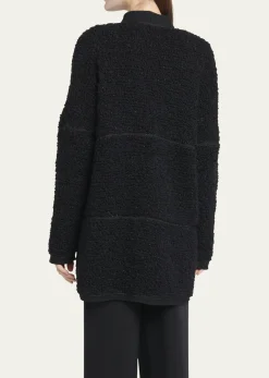 Giorgio ArmaniBoucle Lurex Oversize Knit Cardigan