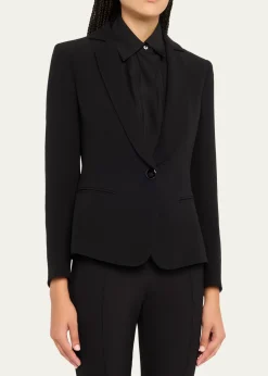 Giorgio ArmaniCady Tailored Blazer Jacket