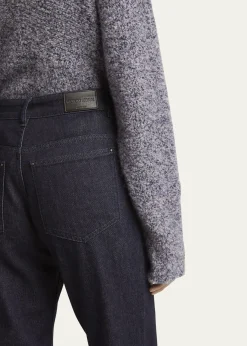 Giorgio ArmaniCotton-Cashmere Denim Straight-Leg Trousers