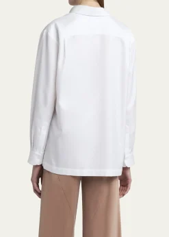 Giorgio ArmaniCotton Twill Tunic Blouse