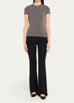 Giorgio ArmaniCrewneck Ribbed Jersey Tee