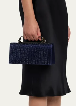 Giorgio ArmaniCrystal Avenue Rhinestone & Satin Clutch Bag