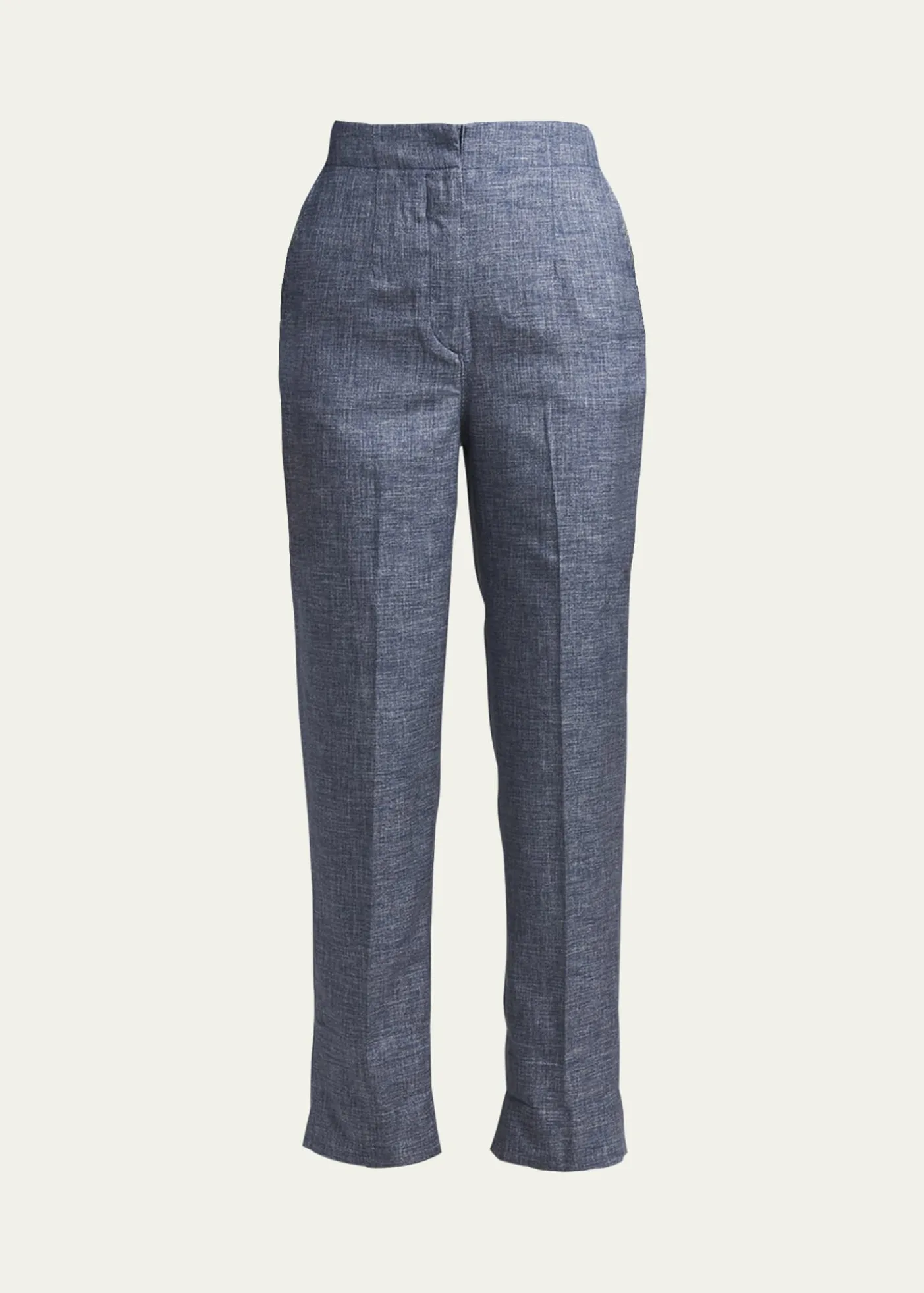 Giorgio ArmaniDenim-Effect Silk Pants