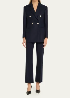 Giorgio ArmaniFlanella Cashmere Double-Breasted Blazer