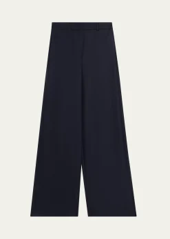 Giorgio ArmaniFlanella Cashmere Wide-Leg Pants