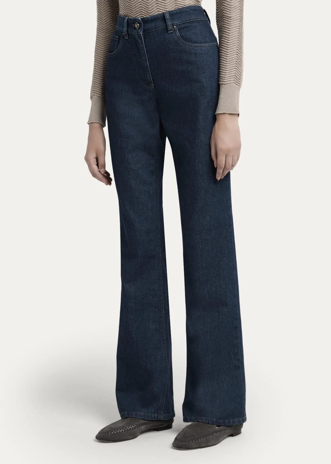 Giorgio ArmaniHigh-Rise Bootcut-Leg Denim Jeans
