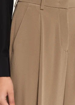 Giorgio ArmaniHigh-Rise Pleated Straight-Leg Trousers