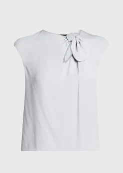 Giorgio ArmaniKnot Keyhole Silk Blouse